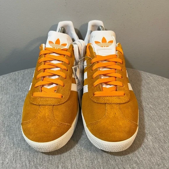Adidas Originals Gazelle Suede Sneakers Orange/White Men’s Size 9.5 IG2091​ - Picture 3 of 11